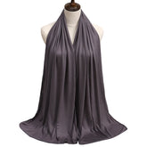 2023 New Modal Cotton Jersey Hijab Scarf Long Muslim Shawl Plain Soft Turban Tie Head Wraps For Women Africa Headband 170x60cm - Lena & Miles Exquisite Boutique LLC.