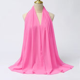 Muslim Chiffon Hijab Scarf Women Long Solid - Lena & Miles Exquisite Boutique LLC.