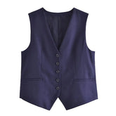 KEYANKETIAN Summer New Linen Texture V- - Lena & Miles Exquisite Boutique LLC.