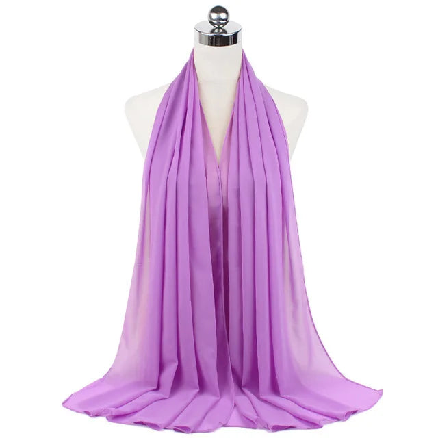 Women Muslim Chiffon Hijab Shawls Scarf - Lena & Miles Exquisite Boutique LLC.