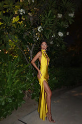 Articat Elegant Spaghetti Strap Satin Bodycon - Lena & Miles Exquisite Boutique LLC.