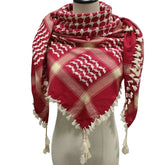 Fringed Arab Scarf Shemagh Head Wrap Arabian - Lena & Miles Exquisite Boutique LLC.