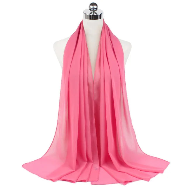 Women Muslim Chiffon Hijab Shawls Scarf - Lena & Miles Exquisite Boutique LLC.