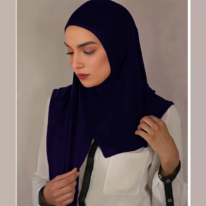 Fashion Modal Jersey Hijab Instant Scarf Muslim - Lena & Miles Exquisite Boutique LLC.