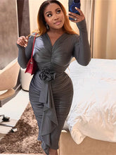 Weird Puss Floral Tassel Women Dress Ruched - Lena & Miles Exquisite Boutique LLC.