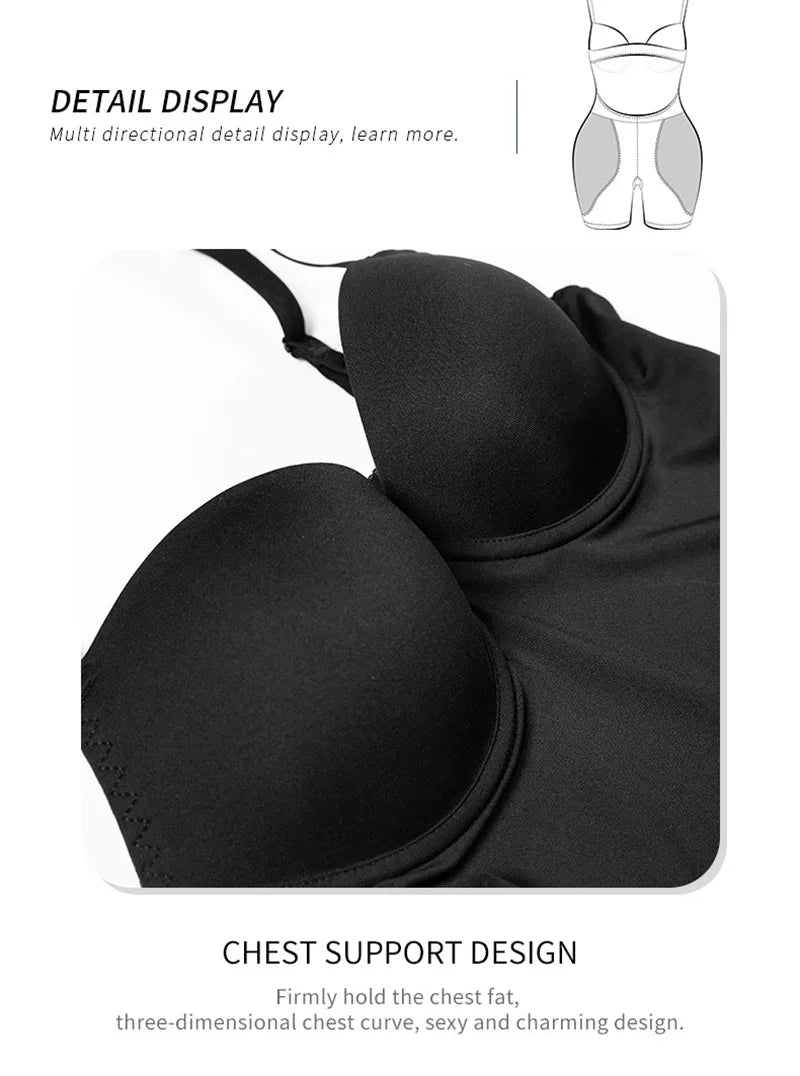 AfruliA Bodysuit Shapewear Padded Hip Enhancer Bra Cushion Butt Lifter Sexy Back Body Shaper Jumpsuits Fajas Colombianas Girdles - Lena & Miles Exquisite Boutique LLC.