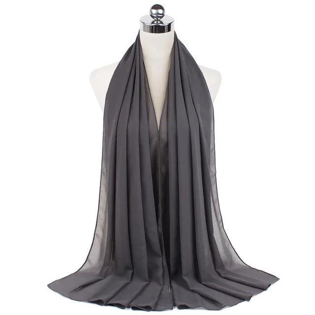 Women Muslim Chiffon Hijab Shawls Scarf - Lena & Miles Exquisite Boutique LLC.