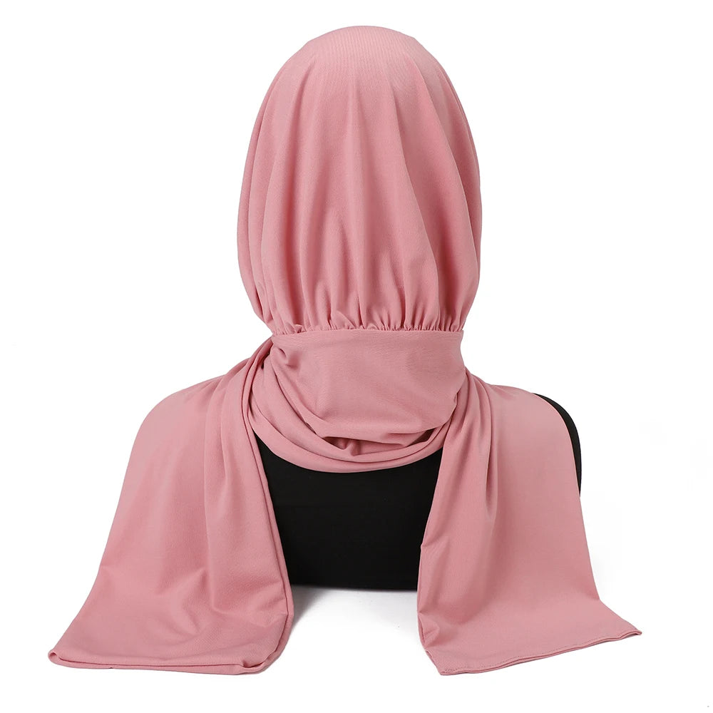 Ready To Wear Fastener Instant Hijab for Muslim - Lena & Miles Exquisite Boutique LLC.