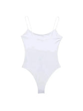 TRZA-Skinny Bodysuits for Women, Backless, Thin Straps, Snap-button, Female Playsuits, Sexy Fashion - Lena & Miles Exquisite Boutique LLC.