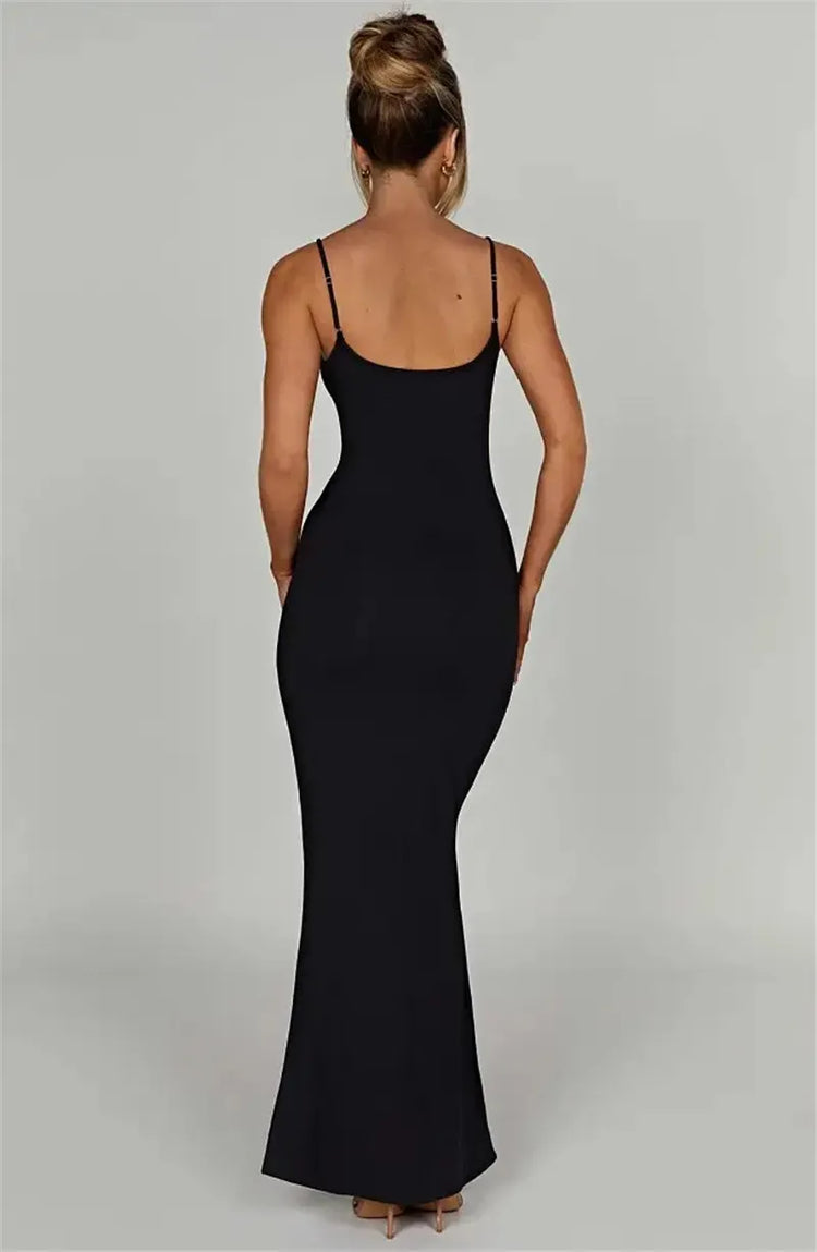 Mozision Spaghetti Strap Backless Bodycon - Lena & Miles Exquisite Boutique LLC.