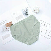 5pcs Simple Solid Briefs, Comfy & Breathable High Waist Stretchy Intimates Panties, Women&