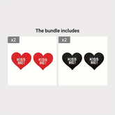 Invisible Heart-Shaped Nipple Covers - Self-Adhesive & Anti-Convex - Perfect for Women&