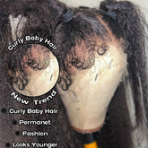 Kinky Straight 4C Edges Wig Human Hair 13x4 Lace Front Human Hair Wigs Yaki Straight Lace Front Wig For Women Brazilian Remy Human Hair Wig With Curly Baby Hair 18-30 Inch Natural Color - Lena & Miles Exquisite Boutique LLC.