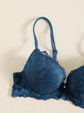 Romantic Lace Embroidery Lingerie Set - Soft & Breathable Push-Up Bra with Sheer Panty - Perfect Seductive Valentines Gift for Her - Womens Comfortable Intimate Wear - Lena & Miles Exquisite Boutique LLC.