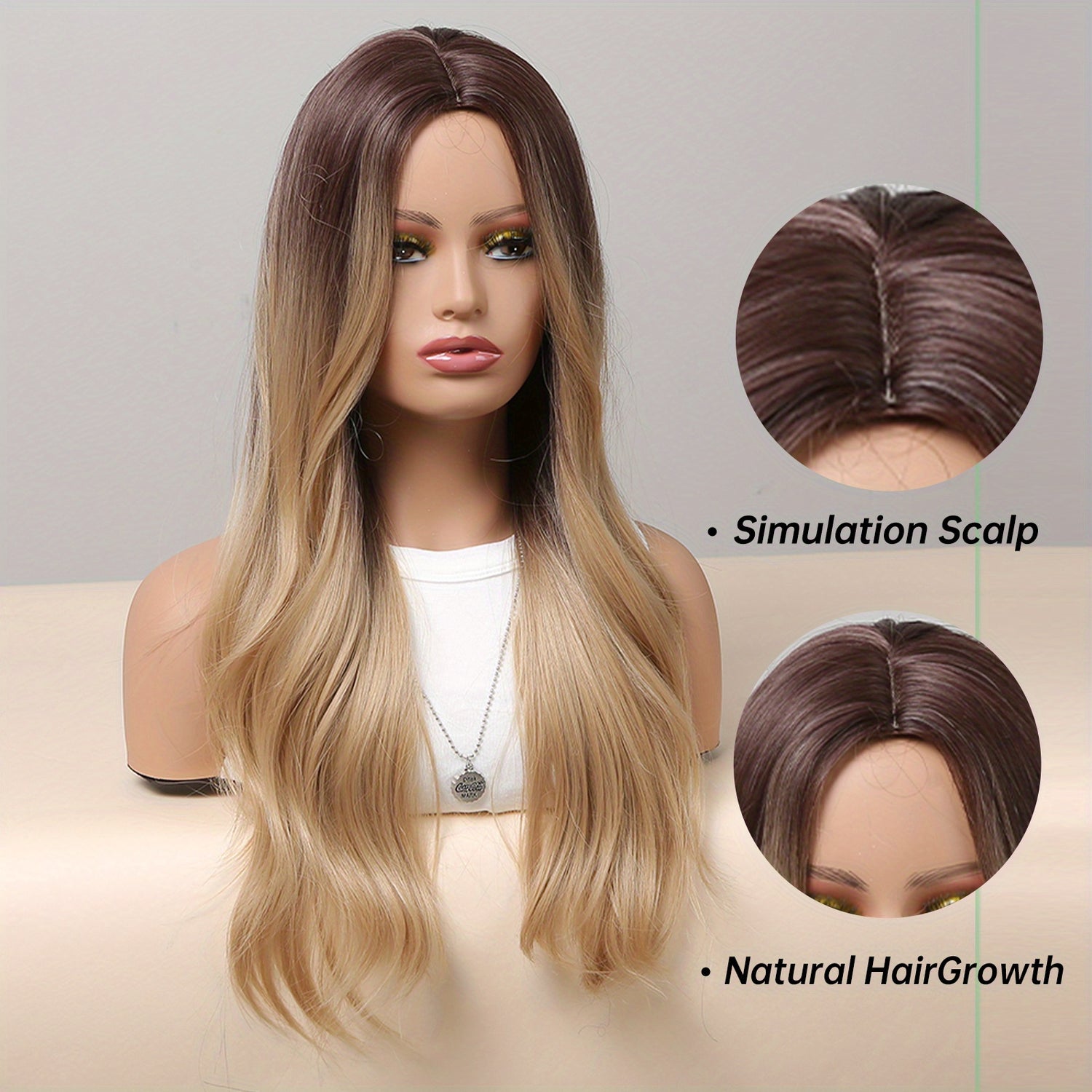 24 Inch Long, Coily, Heat Resistant Pink Body Wave Hair Wigs with Bangs - Synthetic Fiber, Fantasy Theme, Perfect for Daily, Party, Cosplay, Music Festival Use - High-Quality, Soft, Natural-Looking Hair for Women and Girls - Lena & Miles Exquisite Boutique LLC.