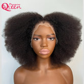 180% Density Afro Kinky Curly Lace Wig - Lace Wigs With 4B Hairline, Transparent HD Lace, Preplucked Mongolian Hair, 13x4 Lace Frontal, Kinky Edges, Real Natural Hairline, Fluffy Hair For Women - Lena & Miles Exquisite Boutique LLC.