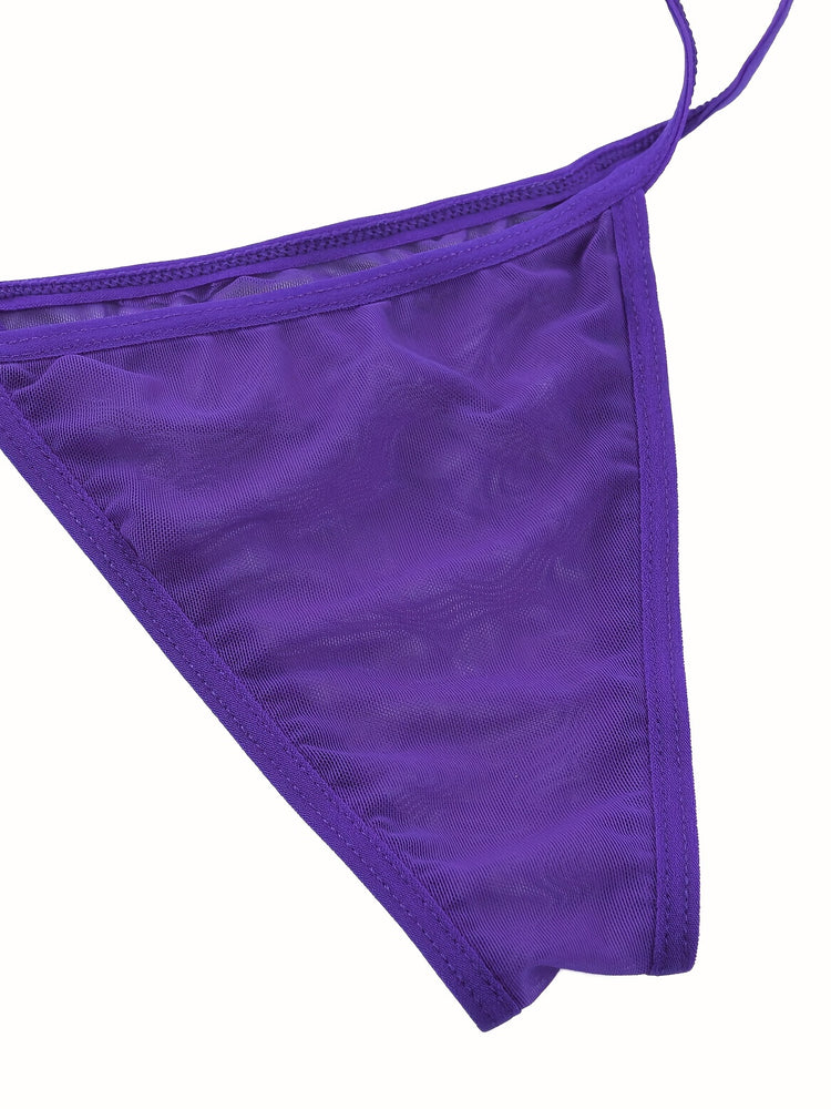 Sultry Mesh Teddy Bodysuit - Plunging Backless, Seductive, Comfortable, Breathable, and Stretchy Women&