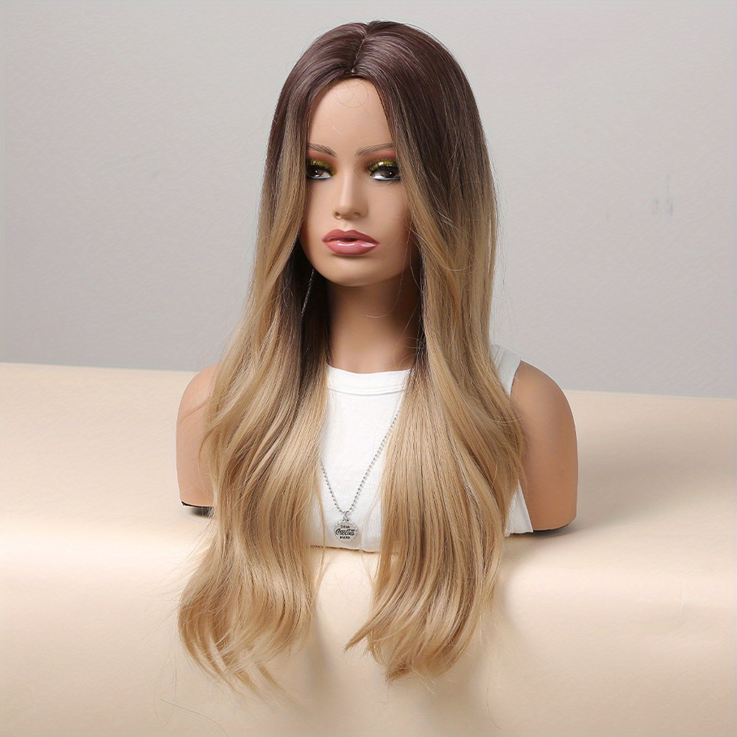 24 Inch Long, Coily, Heat Resistant Pink Body Wave Hair Wigs with Bangs - Synthetic Fiber, Fantasy Theme, Perfect for Daily, Party, Cosplay, Music Festival Use - High-Quality, Soft, Natural-Looking Hair for Women and Girls - Lena & Miles Exquisite Boutique LLC.