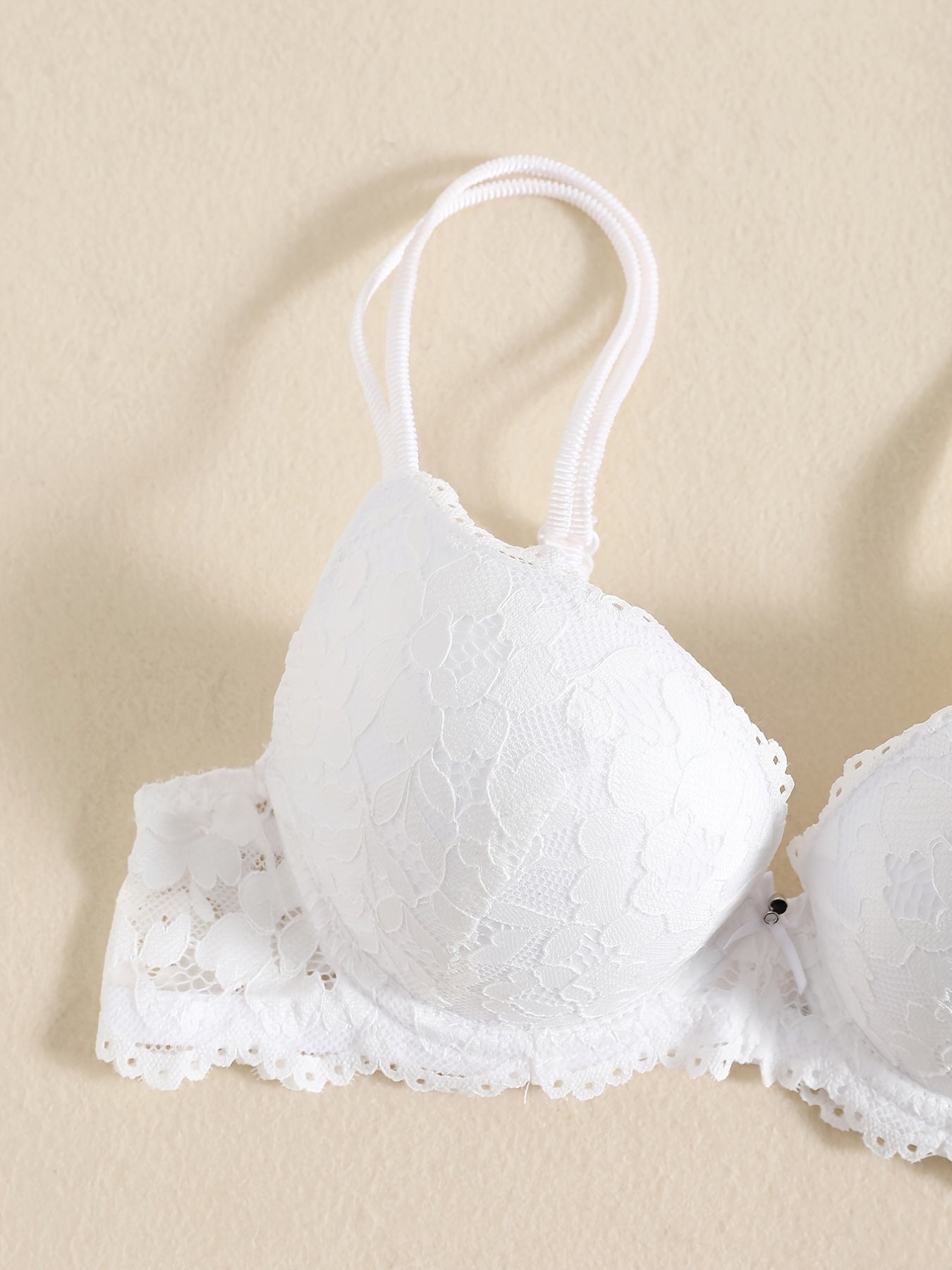 Romantic Lace Embroidery Lingerie Set - Soft & Breathable Push-Up Bra with Sheer Panty - Perfect Seductive Valentines Gift for Her - Womens Comfortable Intimate Wear - Lena & Miles Exquisite Boutique LLC.