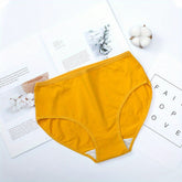 5pcs Simple Solid Briefs, Comfy & Breathable High Waist Stretchy Intimates Panties, Women&