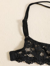 Romantic Lace Embroidery Lingerie Set - Soft & Breathable Push-Up Bra with Sheer Panty - Perfect Seductive Valentines Gift for Her - Womens Comfortable Intimate Wear - Lena & Miles Exquisite Boutique LLC.