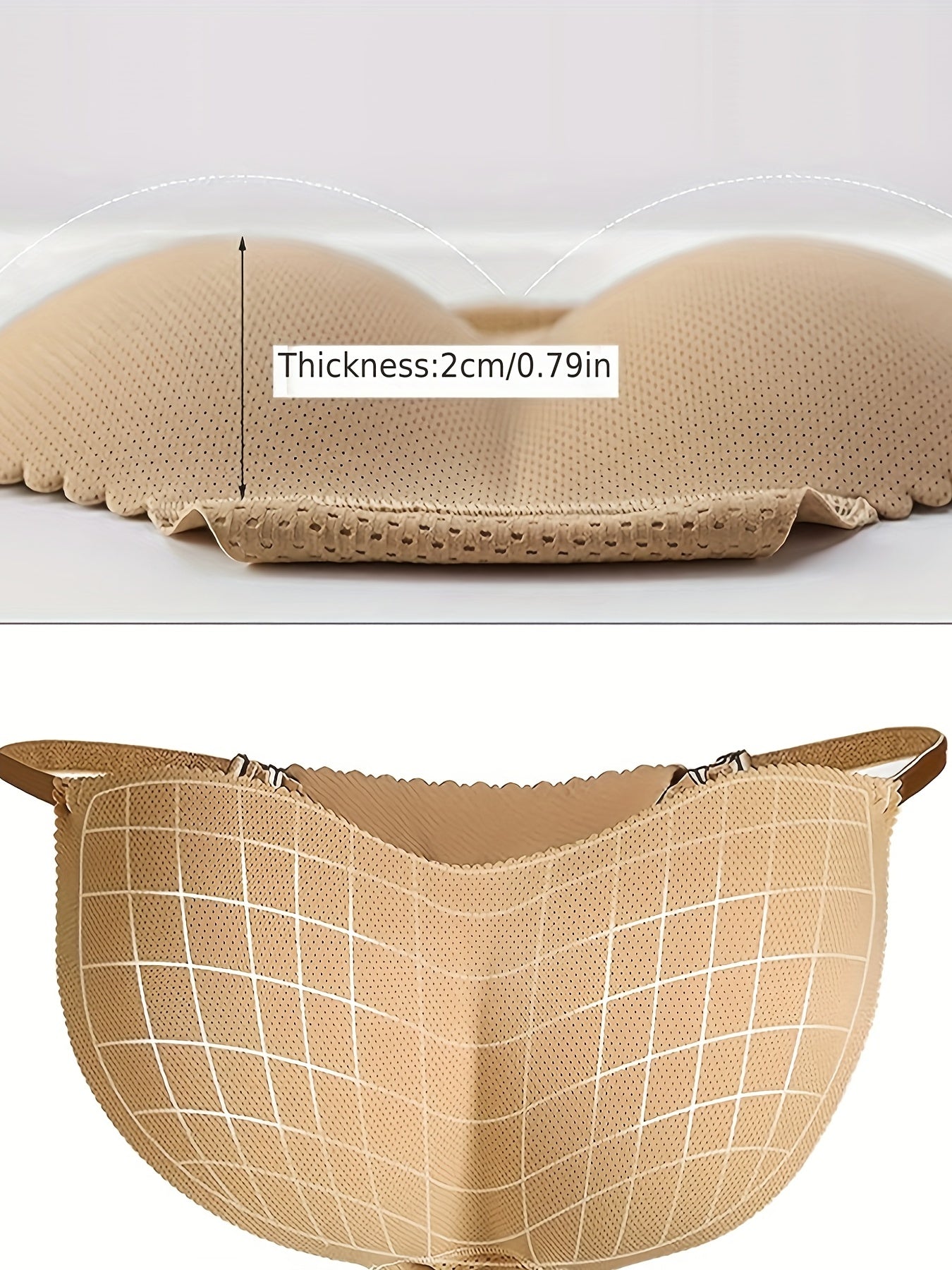 Fake Butt Lifting Bikini Panties, Breathable & Thin Invisible Intimates Panties, Women&