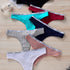 7pcs Letter Tape Thongs, Comfy & Skin-friendly Low Waist Intimates Panties, Women&