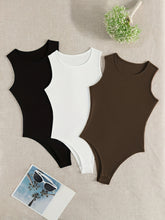 3-Pack Versatile Sleeveless Bodysuits for Women - Form-Fitting Crew Neck Design, Everyday Comfort & Style in a Bodycon Fit - Lena & Miles Exquisite Boutique LLC.