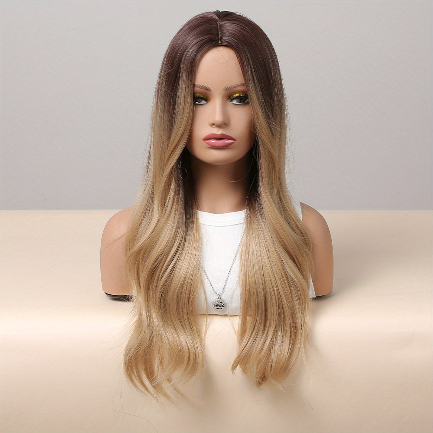 24 Inch Long, Coily, Heat Resistant Pink Body Wave Hair Wigs with Bangs - Synthetic Fiber, Fantasy Theme, Perfect for Daily, Party, Cosplay, Music Festival Use - High-Quality, Soft, Natural-Looking Hair for Women and Girls - Lena & Miles Exquisite Boutique LLC.