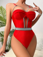 Vibrant Colorblock Slip Teddy Bodysuit - Seductive Hollow Out Design, Push Up Enhancement, Daring Backless Style, Sleek Slip Design - Exclusively for Women, Alluring Sexy Lingerie, Essential Underwear for Everyday Wear - Lena & Miles Exquisite Boutique LLC.