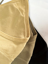 5pcs Soft Ribbed Bralettes, Comfort & Breathable Thin Strap Everyday Bra, Women&