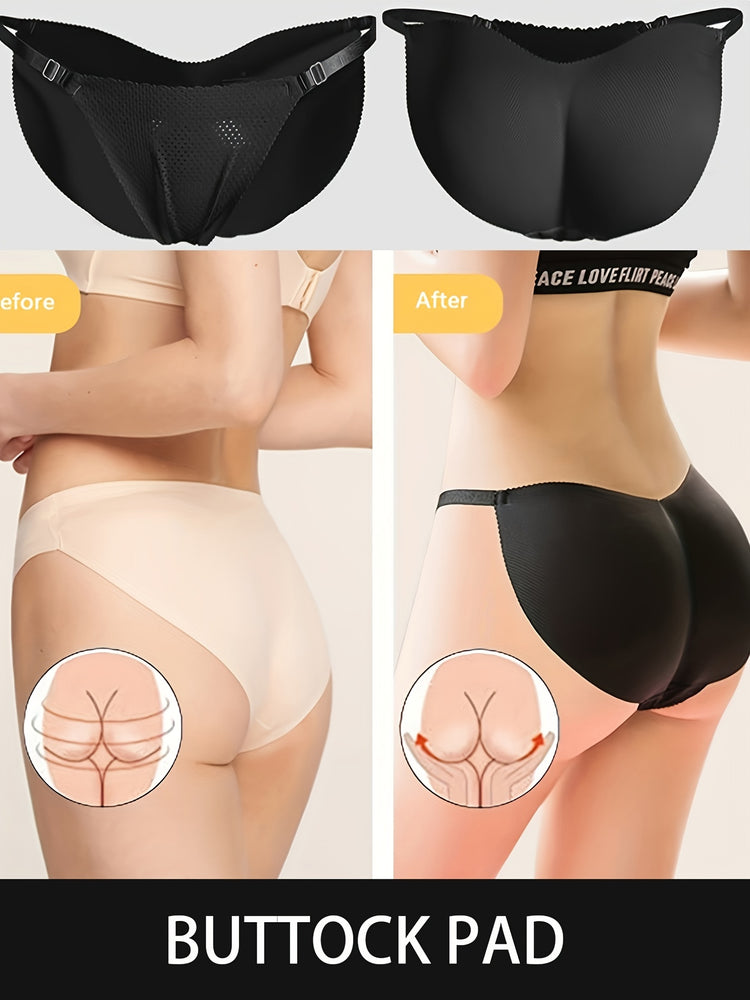 Fake Butt Lifting Bikini Panties, Breathable & Thin Invisible Intimates Panties, Women&
