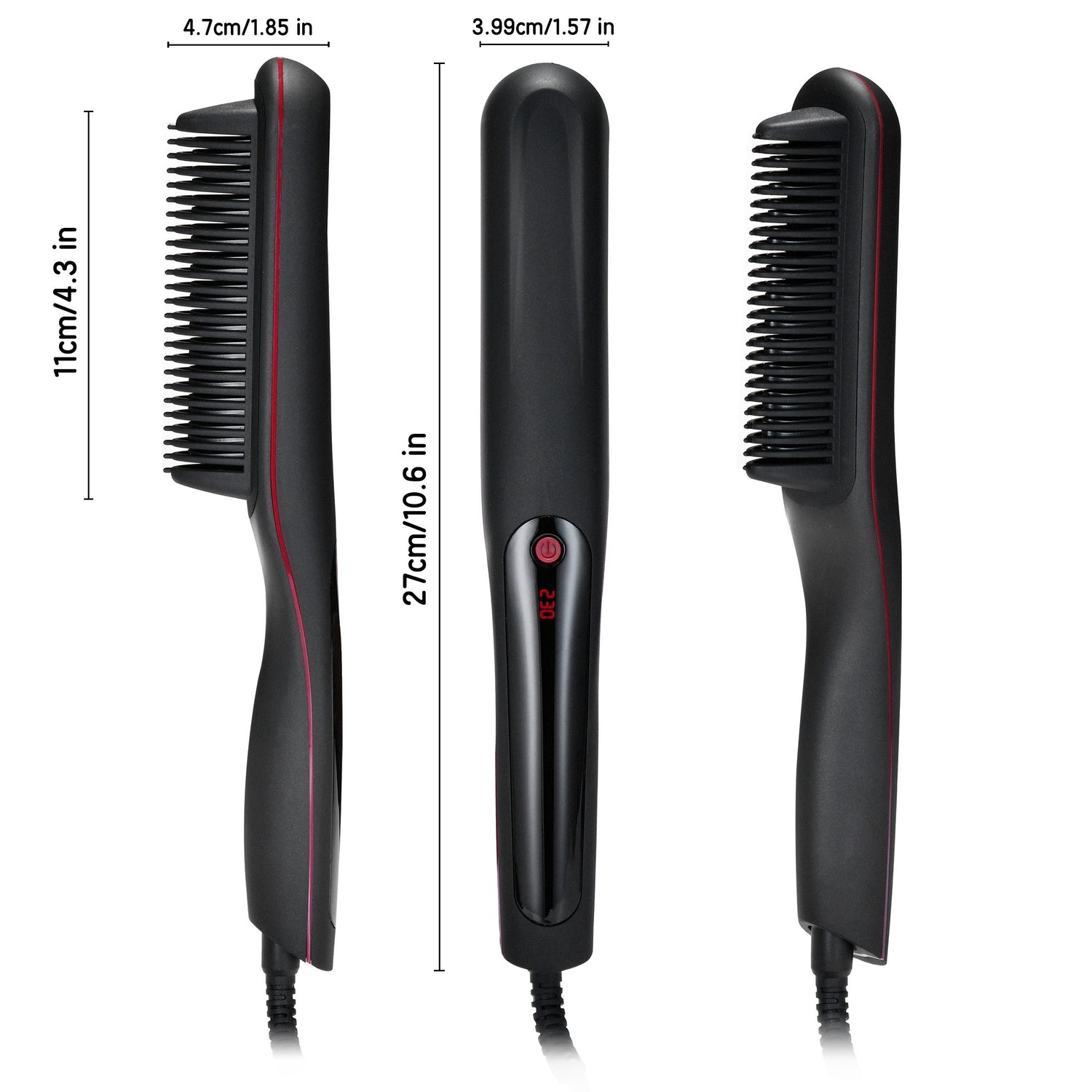 Classic Three In One Electric Comb, Straight Hair Brush, Women&