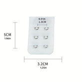 10 Pcs Adjustable 2 Hooks Bra Extenders Buckles for Comfortable Braless Look, Women&