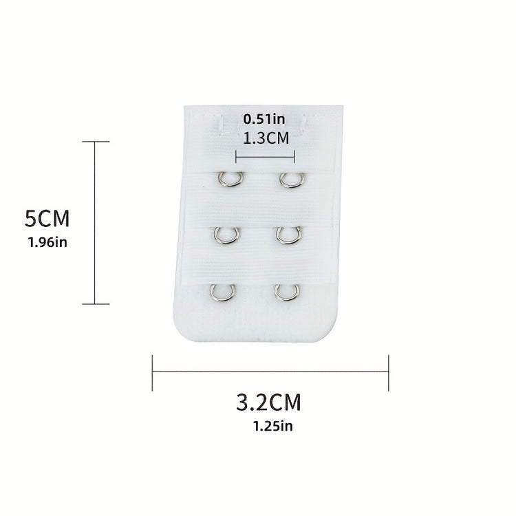 10 Pcs Adjustable 2 Hooks Bra Extenders Buckles for Comfortable Braless Look, Women&
