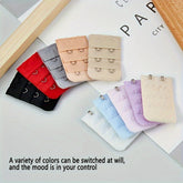 10 Pcs Adjustable 2 Hooks Bra Extenders Buckles for Comfortable Braless Look, Women&