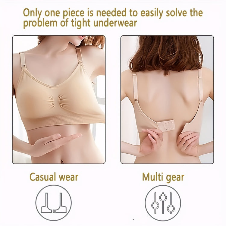 10 Pcs Adjustable 2 Hooks Bra Extenders Buckles for Comfortable Braless Look, Women&