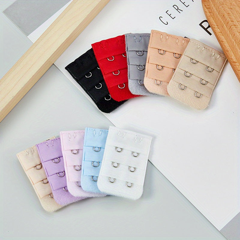 10 Pcs Adjustable 2 Hooks Bra Extenders Buckles for Comfortable Braless Look, Women&