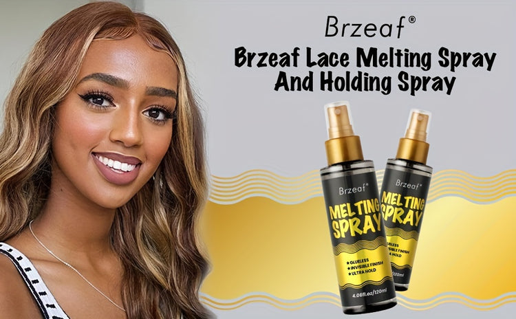 Extreme Hold 120ml Lace Melting Spray - Glueless, Strong Natural Finishing Hold, Dries Quickly - Wig Melting Spray & Hair Adhesive For Wigs - Lena & Miles Exquisite Boutique LLC.