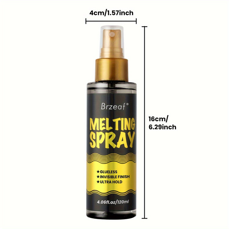 Extreme Hold 120ml Lace Melting Spray - Glueless, Strong Natural Finishing Hold, Dries Quickly - Wig Melting Spray & Hair Adhesive For Wigs - Lena & Miles Exquisite Boutique LLC.