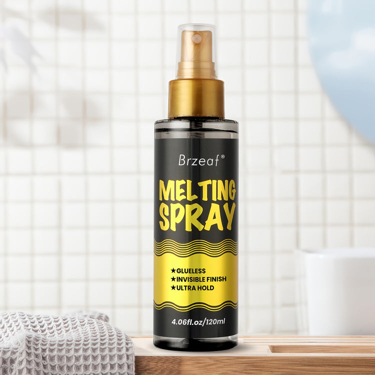 Extreme Hold 120ml Lace Melting Spray - Glueless, Strong Natural Finishing Hold, Dries Quickly - Wig Melting Spray & Hair Adhesive For Wigs - Lena & Miles Exquisite Boutique LLC.