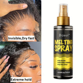 Extreme Hold 120ml Lace Melting Spray - Glueless, Strong Natural Finishing Hold, Dries Quickly - Wig Melting Spray & Hair Adhesive For Wigs - Lena & Miles Exquisite Boutique LLC.