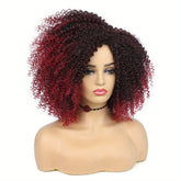 Afro Kinky Curly Wigs Short Afro Kinky Curly Wigs For Women Synthetic Heat Resistant Hair Replacement Wig For Cosplay Party Daily Use - Lena & Miles Exquisite Boutique LLC.