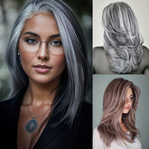 Luxurious Long Blonde Wigs with Highlights - Soft, Layered, Wavy, and Natural-Looking Synthetic Hair for Women - Perfect for Daily Use and Party Events - Lena & Miles Exquisite Boutique LLC.