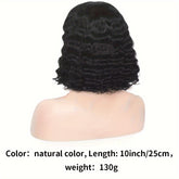 13x4 Deep Wave Curly Bob Wig Human Hair Lace Frontal Wigs 150 Density Glueless Wigs Water Wave Wig 10-16inch - Lena & Miles Exquisite Boutique LLC.