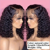 13x4 Deep Wave Curly Bob Wig Human Hair Lace Frontal Wigs 150 Density Glueless Wigs Water Wave Wig 10-16inch - Lena & Miles Exquisite Boutique LLC.
