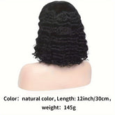13x4 Deep Wave Curly Bob Wig Human Hair Lace Frontal Wigs 150 Density Glueless Wigs Water Wave Wig 10-16inch - Lena & Miles Exquisite Boutique LLC.
