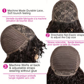 Jerry Curly Human Hair Wigs With Bangs Full Machine Made Wigs Natural Colored Wigs For Women Peruvian Remy Hair 180% - Lena & Miles Exquisite Boutique LLC.