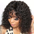 Jerry Curly Human Hair Wigs With Bangs Full Machine Made Wigs Natural Colored Wigs For Women Peruvian Remy Hair 180% - Lena & Miles Exquisite Boutique LLC.