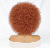 Short Afro Wigs For Women Blonde 10 Inch Afro Curly Wig With Bangs 70s Large Bouncy Soft Synthetic Female Wigs For Party Cosplay - Lena & Miles Exquisite Boutique LLC.